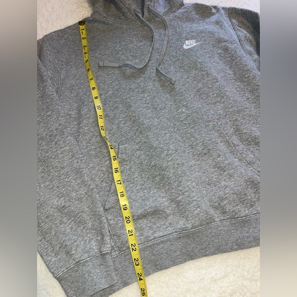 Nike Sportswear Club Fleece Pullover Hoodie Heather Gray Men’s Small - Picture 2 of 5